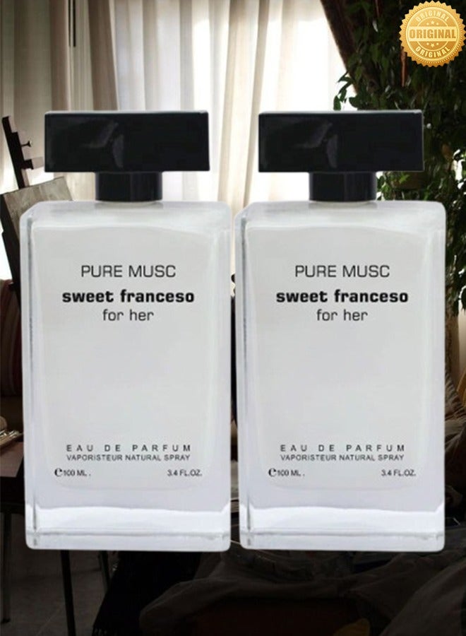 فور هير 2 قطع عطر سويت فرانسيسو فور هر وايت 100 مل - Image 1