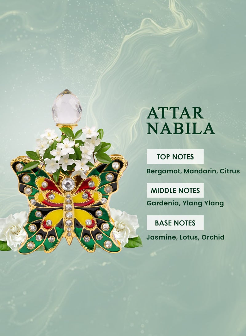 Oud Khaleeji ATTAR NABILA 12ML | Citrus Floral Concentrated Perfume Oil – Alcohol‑Free Unisex Attar – Halal Fragrance with Gardenia & Orchid - Image 5