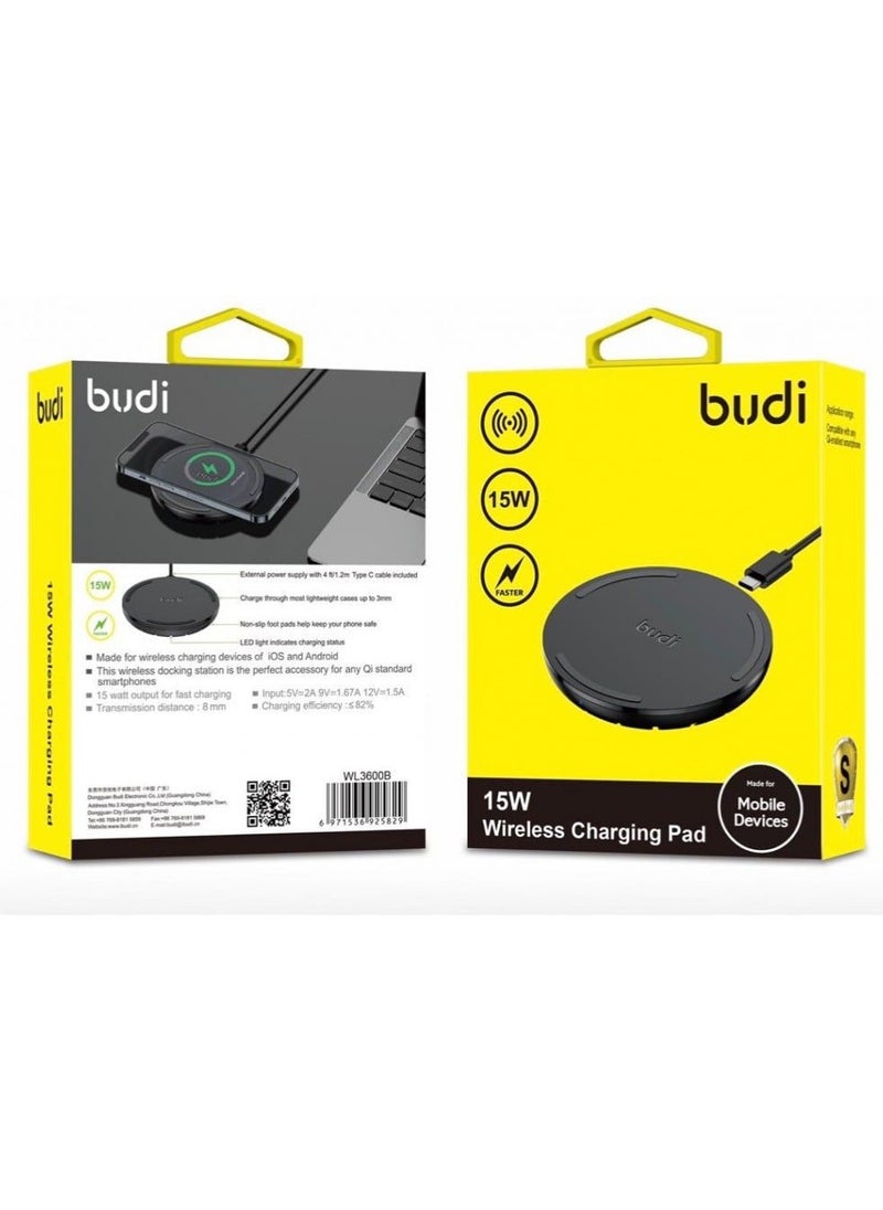 budi 15W WIRELESS CHARGING PAD  - Image 1