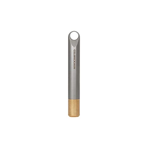 Aerocrafted Fairing Keychain Stash Titanium Everyday Carry for Cash or Medication Container for Travel Made in the USA TitaniumBronze Large - Image 1