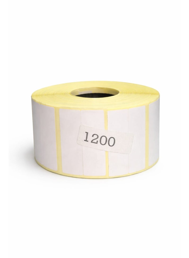 برينت اكس ستيكر حراري مقاس 2.5 × 3.8 سم (مقسوم) – 2400 ليبل لطابعات الباركود والطابعات الحرارية - Image 1