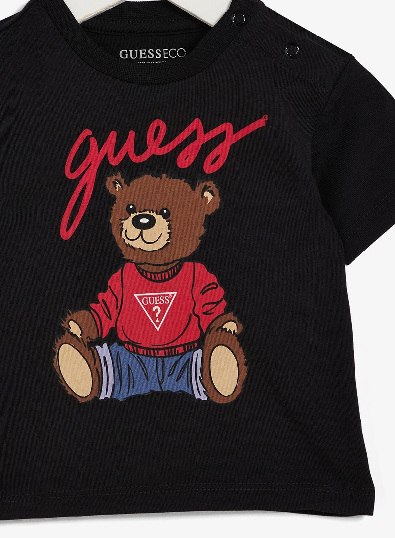 GUESS Kids Graphic Crew neck T-Shirt - Image 3