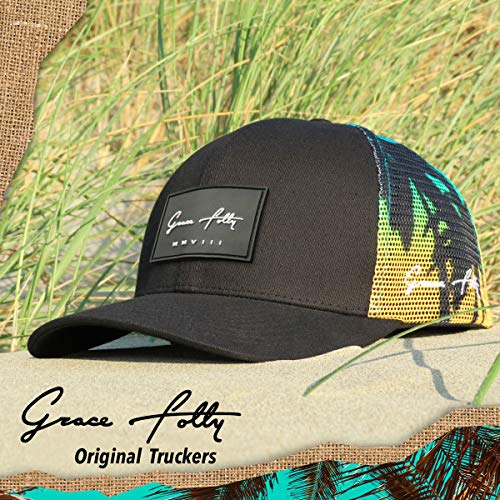 Grace Folly Trucker Hat for Men or Women- Many Cool Designs (Palm Beach) - Image 5