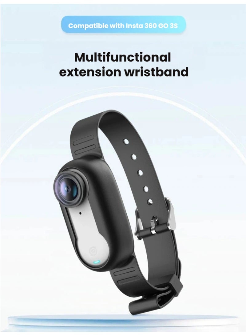 Multi-Functional Silicone Wrist Strap Mount for Insta360 GO 3S | Adjustable u0026 Protective - Image 2