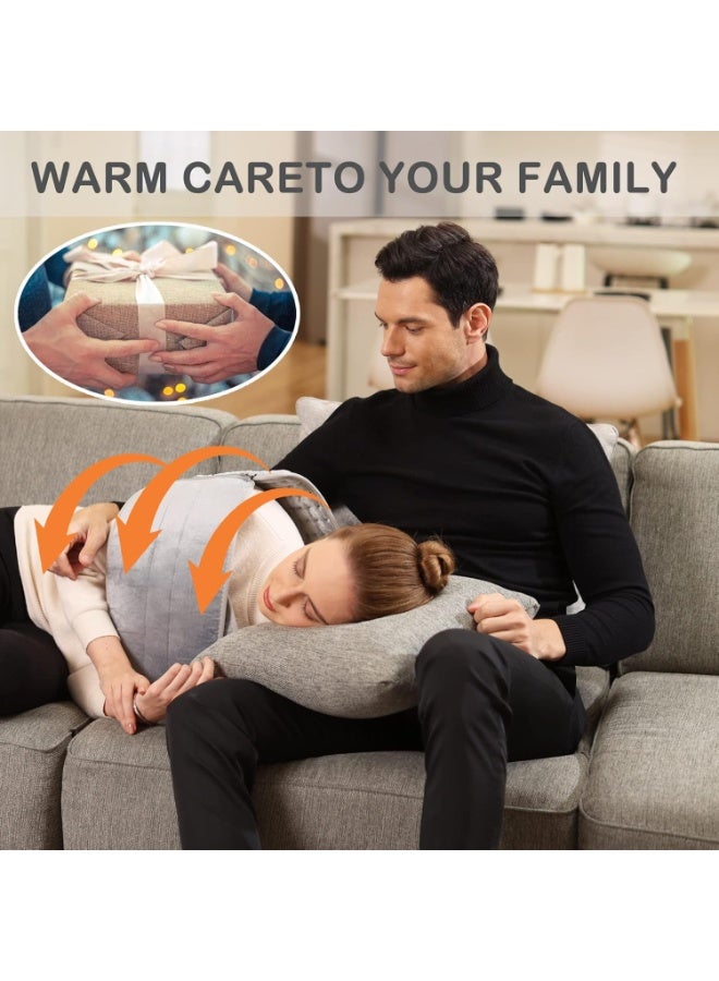 وسادة حرارية كهربائية طويلة لتخفيف آلام الظهر والأكتاف بالكامل مع 6 مستويات حرارة وتوقيت إغلاق تلقائي لراحة العضلات العميق - Image 4