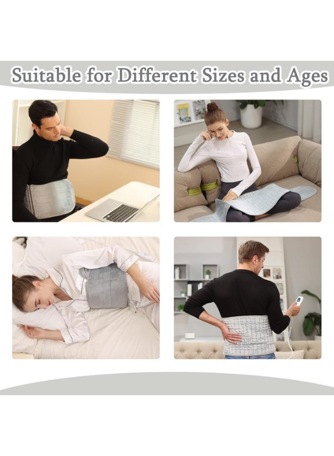 وسادة حرارية كهربائية طويلة لتخفيف آلام الظهر والأكتاف بالكامل مع 6 مستويات حرارة وتوقيت إغلاق تلقائي لراحة العضلات العميق - Image 2