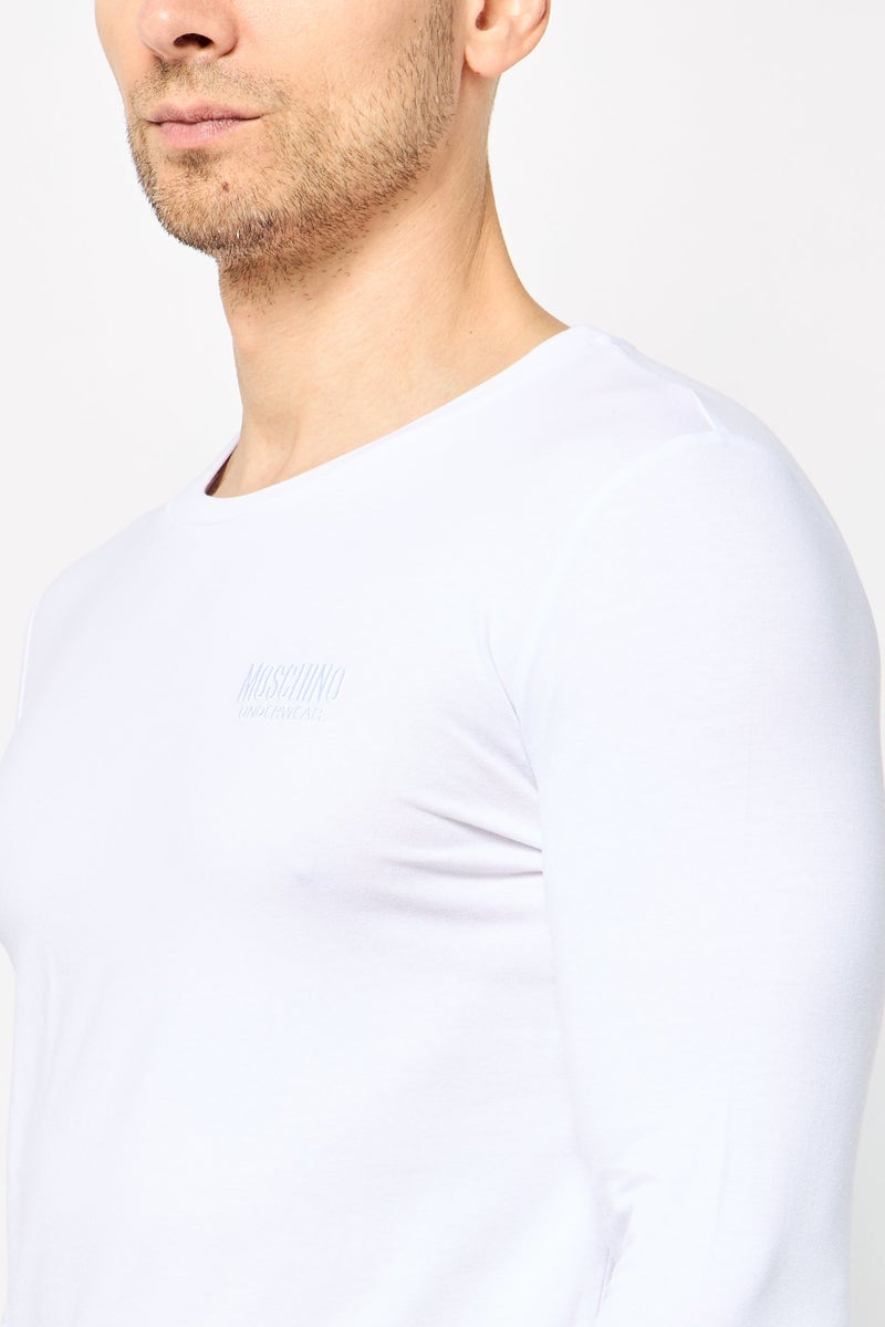 MOSCHINO Men 2 Piece Embroidered Logo Pajama Set, Multicolor - Image 2