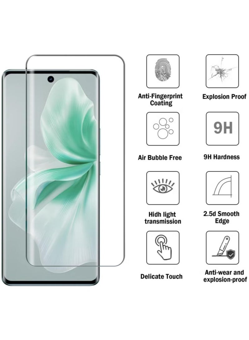 JAJEEK Premium Glass Screen Protector for Vivo V30e 5G - Ultra Clear, Scratch Resistant, Anti-Fingerprint, Full Coverage, Easy Installation, Edge-to-Edge Protection, Case-Friendly, Bubble-Free, Perfect Fit for Vivo V30e 5G Smartphone - Image 3