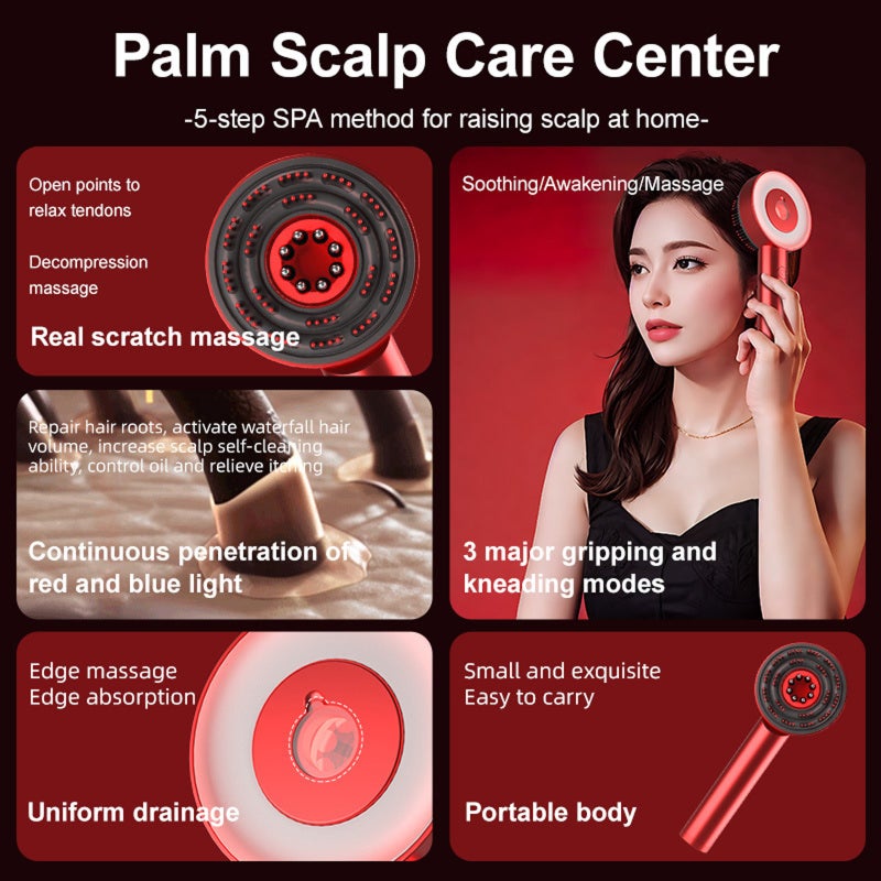 Premium Scalp Massaging Brush with Oil Applicator - Cordless Electric Massager for Scalp & Hair, Shiatsu Massage, IPX7 Waterproof, Portable Deep Massager For Hair & Head Relaxation at Home - Image 2