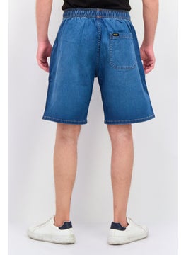 Wrangler Men Washed Denim Bermuda Short, Blue  - Image 3