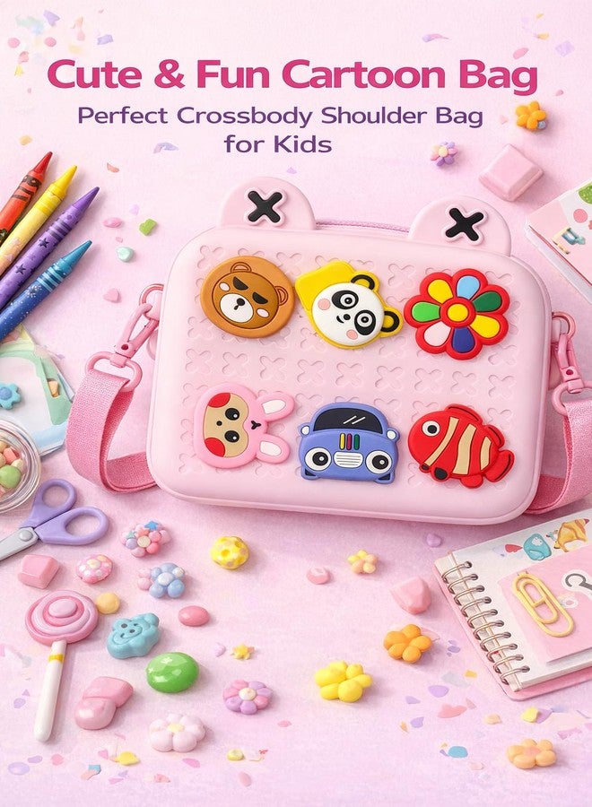 TEC TAVAKKAL Cartoon Soft Silicone Crossbody Bag for Kids - Waterproof Anti-Fall Shoulder Purse with Adjustable Strap | Cute Animal Design Lightweight Handbag for Girls | Stationery & Snack Storage - Image 2
