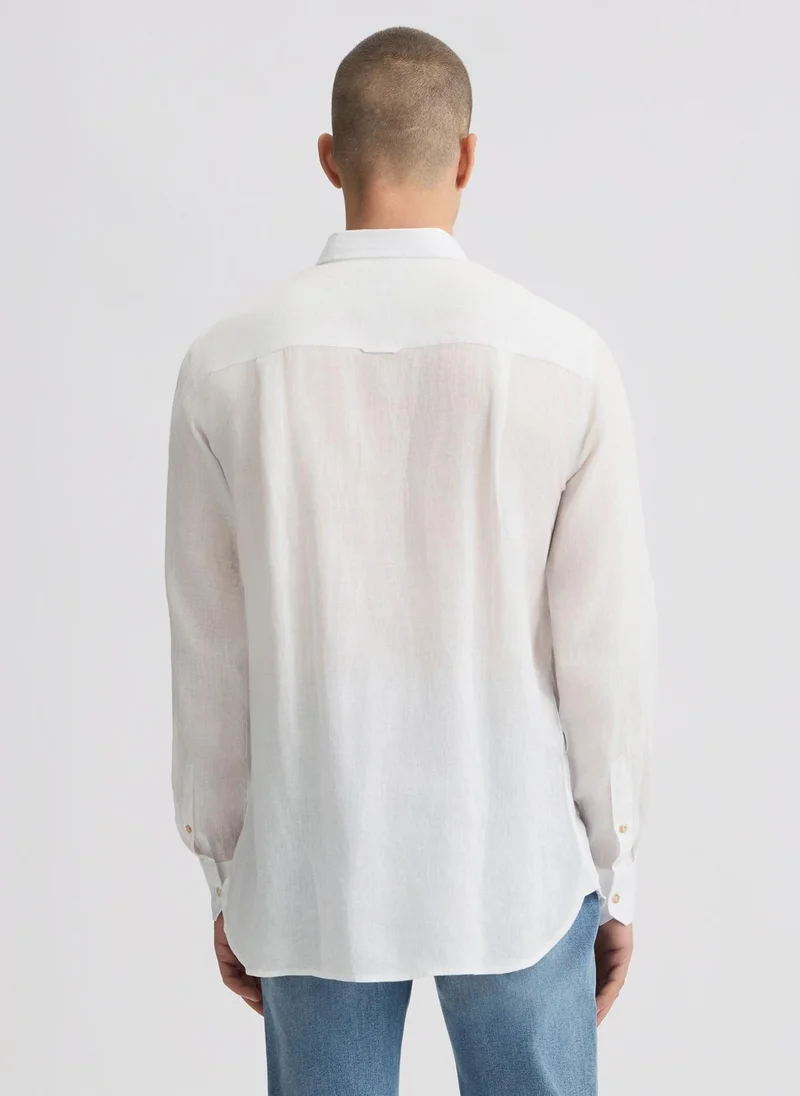 ليو جو 100% Linen Shirt