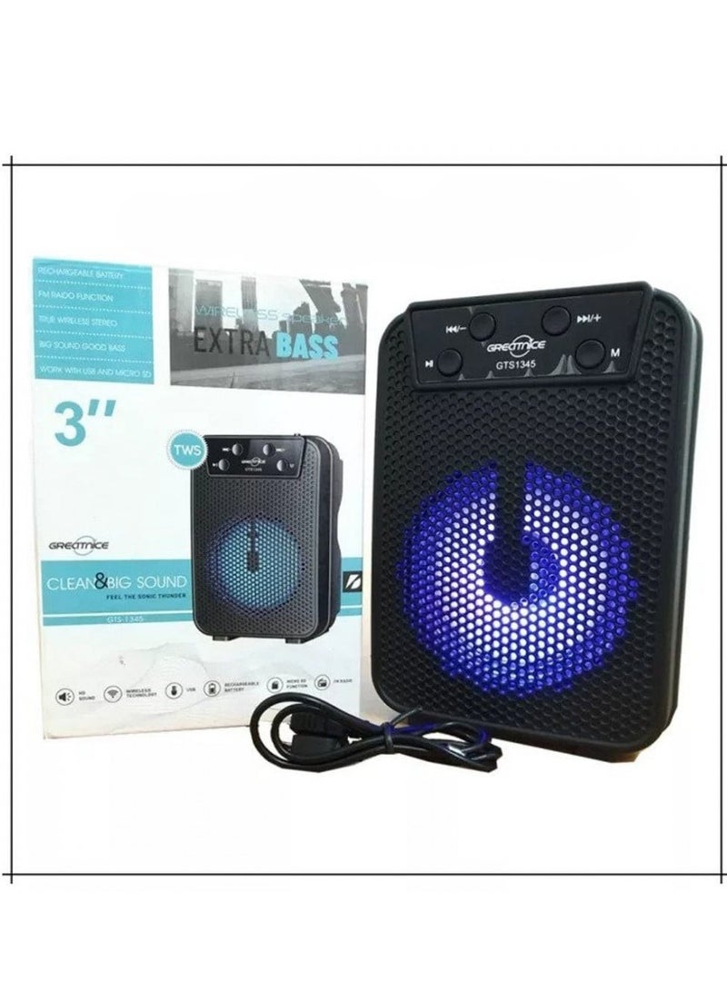 GREATNICE Wireless Bluetooth Speaker Stereo Sound FM Radio TF Memory USB Input - Image 4