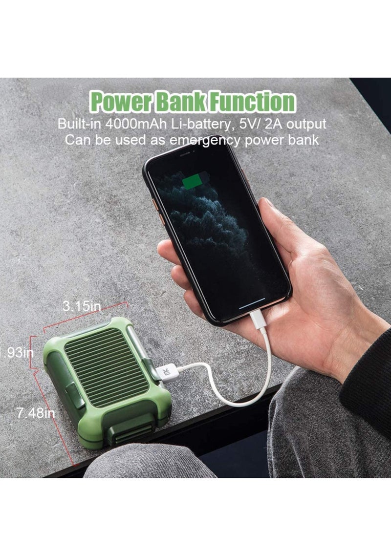 SYOSI Personal Belt Fan Clip On Waist Portable Cooling Fan USB Necklace Fan for Travel Outdoor Working Strong Airflow 3 Speeds Adjustable - Image 4