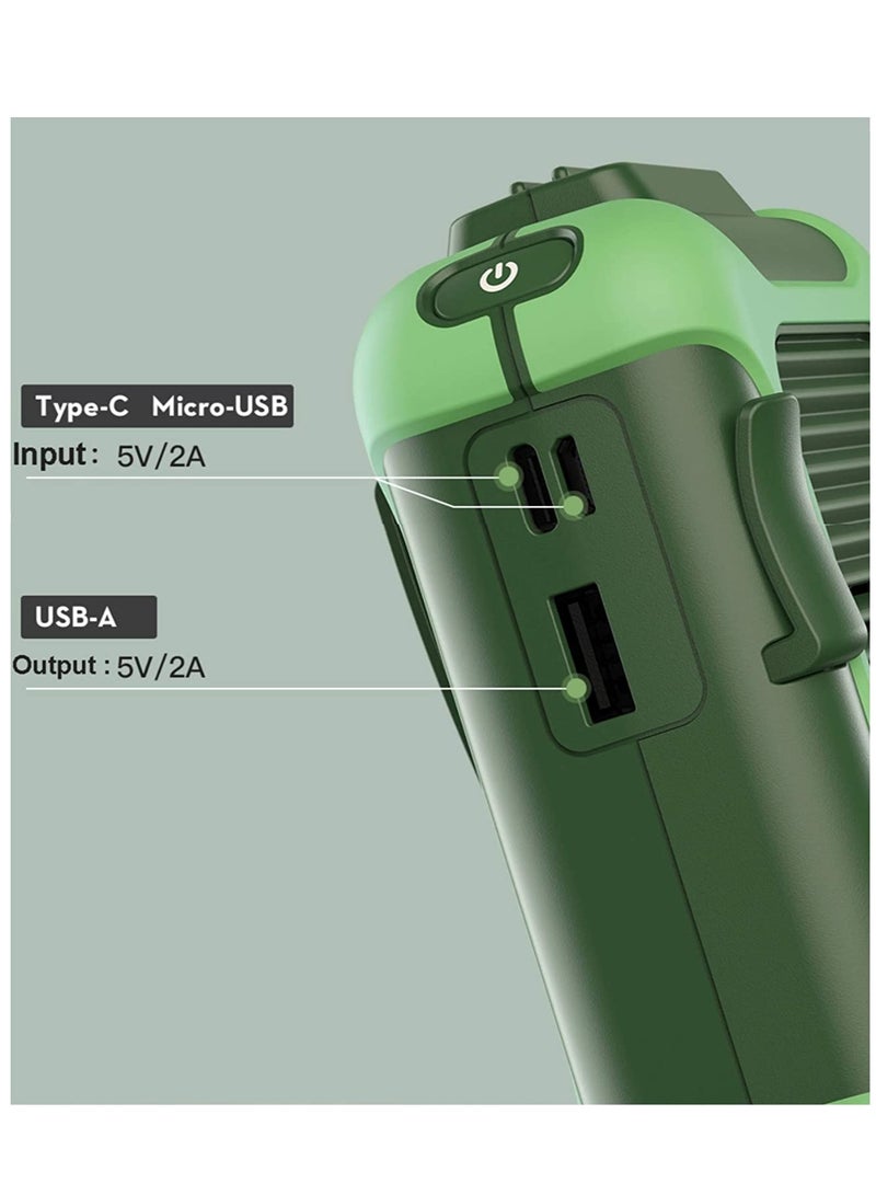 SYOSI Personal Belt Fan Clip On Waist Portable Cooling Fan USB Necklace Fan for Travel Outdoor Working Strong Airflow 3 Speeds Adjustable - Image 3