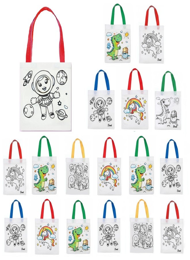 SNAPTRON DIY Return Gifts For Kids Birthday - 18Pcs Return Gift Bags For Kids/ Goody Bags/Goodies Bag Children 4 5 6 7 8 Years Old/ Colouring Bags/Gift bag for kids/ Best Return Gifts for Kids - Image 1