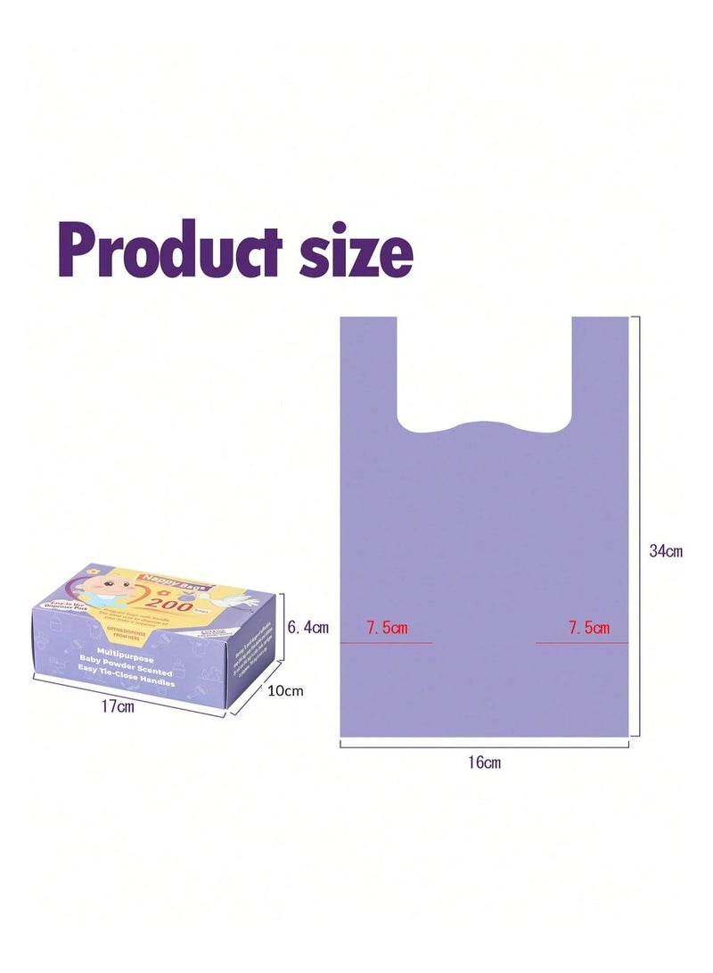 joybuy 200 Count of Unisex Baby Diaper Disposal Bags  - Image 5