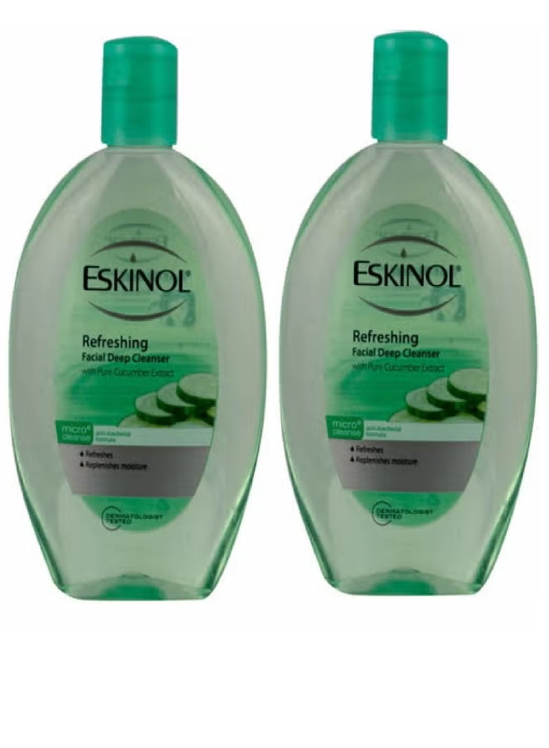 Eskinol 2 PIECES OF Cucumber Facial Cleanser 2 X 225 ml - Image 1