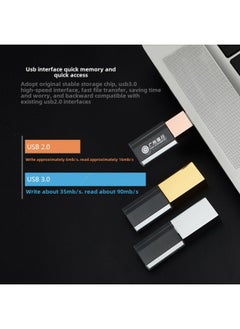 Generic Crystal USB Flash Disk Usb3.0 Luminous Acrylic USB Flash Disk 16G Gift Music Laser Inner Carving Logo32g128g-Color:Rose Gold-Capacity:USB3.0/16GB  - Image 3