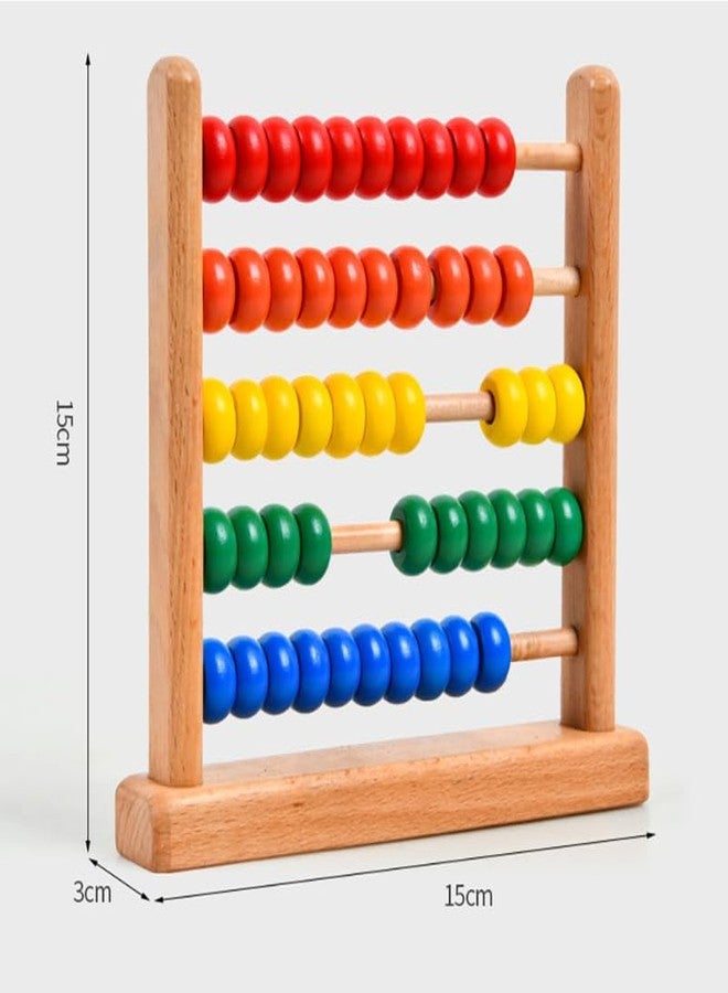 IMIKEYA Wooden Abacus for Kids - 50 Beads Counting Toy Colorful Counters for Kids Math Educational Math Counting Tool Bead Counter Game Counting Toys for Preschool Learning & Elementary School - Image 4