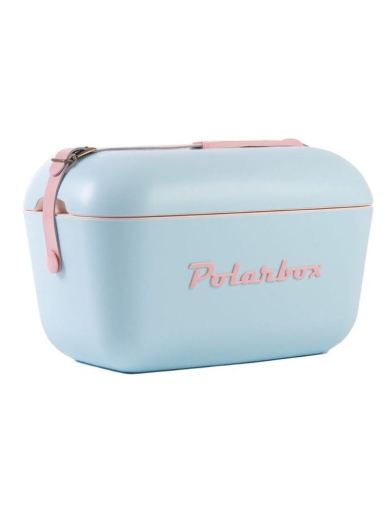 بولار بوكس صندوق فينتاج كول 20 لتر أزرق بوب - شعار وردي ازرق - Image 1