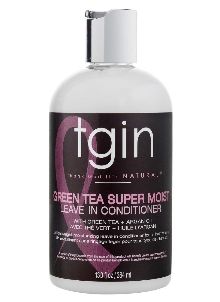 Tgin - TGIN Green Tea Super Moist Leave-In Conditioner with Green + Argan Oil 384ml‏ - Image 1