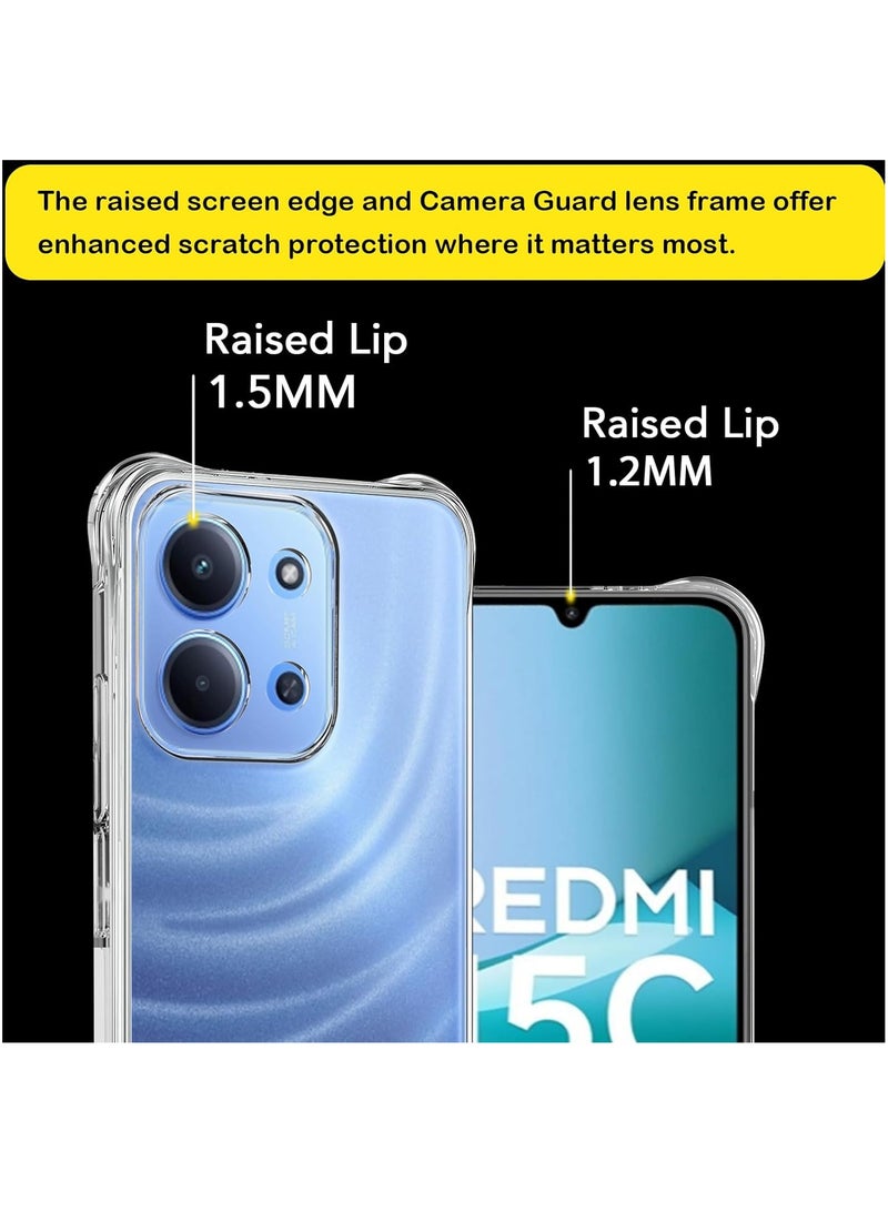 CHEROSIN حافظة هاتف لهاتف Xiaomi Redmi 15C 4G/ Xiaomi Poco C85 4G شفافة للغاية رفيعة مضادة للخدش ومضادة للصدمات - Image 3