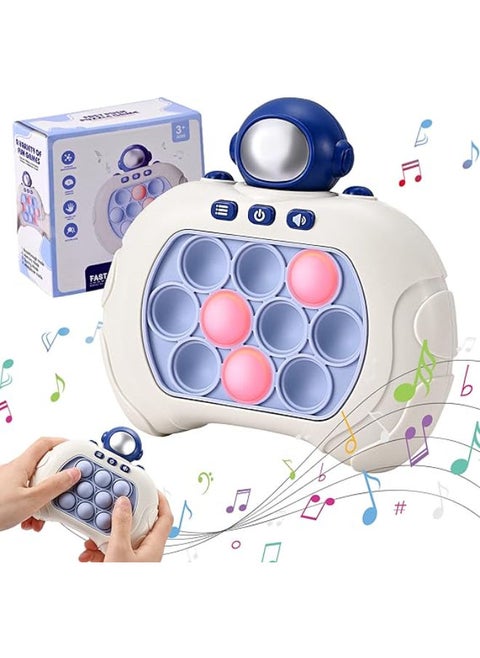 Towwoo Quick Push Game, Pop It Fidget Electronic Sensor Game, Silicone Toy for Boys and Girls, Unique Puzzle Pop Bubble Game Machine Gift for Children and Adults (F)