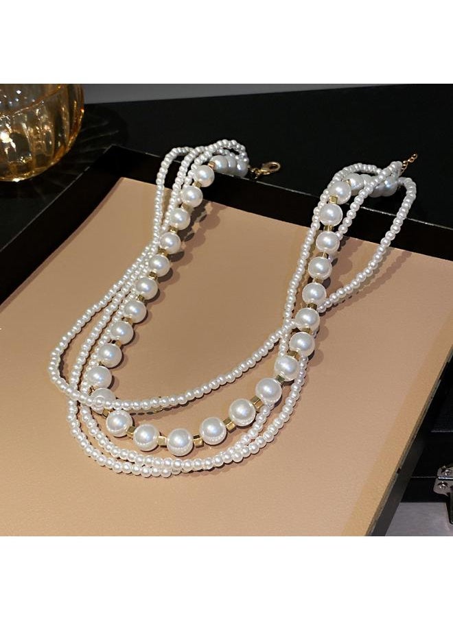 French Retro Pearl Necklace Internet Celebrity Blogger Same Style Simple Temperament Personality Clavicle Chain Korean New Style Necklace For Women - pzsku/Z99F2C716968FF13EAB87Z/45/_/1733819993/2d98e021-fe62-4705-a4ee-b7d54ed88d8d