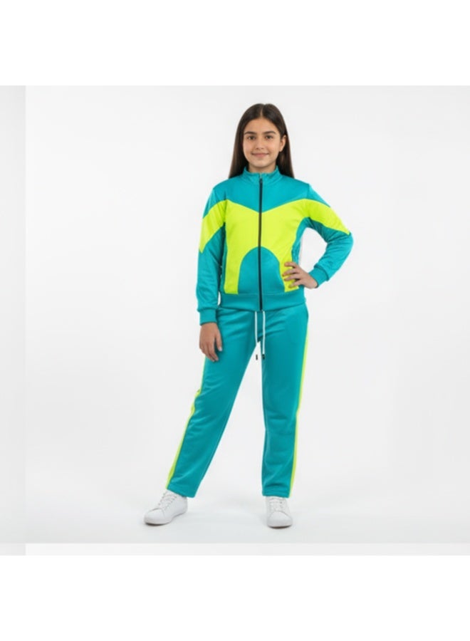 سيزار ترنج بناتي رياضي خامة سبورت مزود بسوستة من الأمام - Image 1