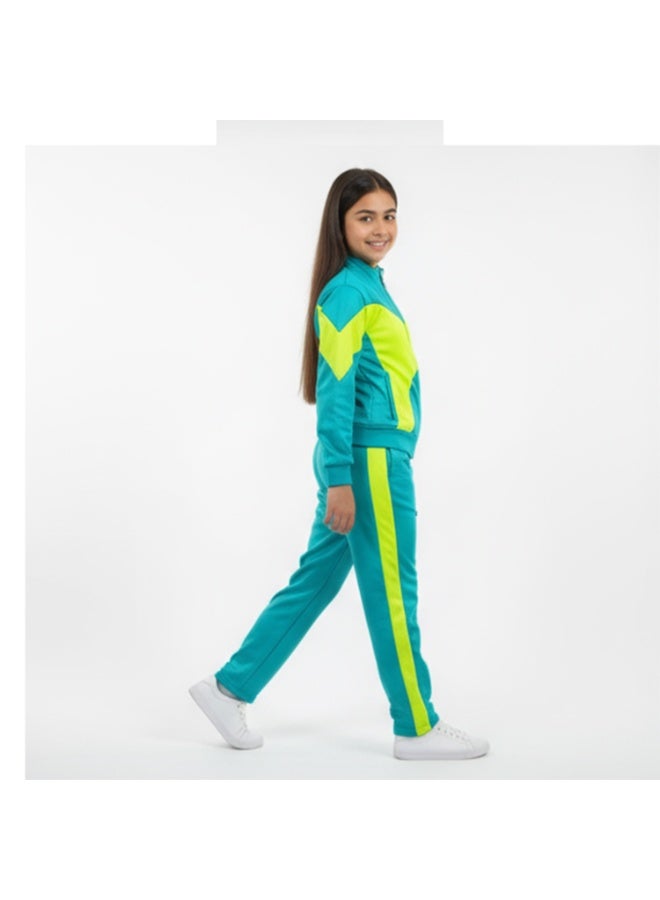 سيزار ترنج بناتي رياضي خامة سبورت مزود بسوستة من الأمام - Image 4