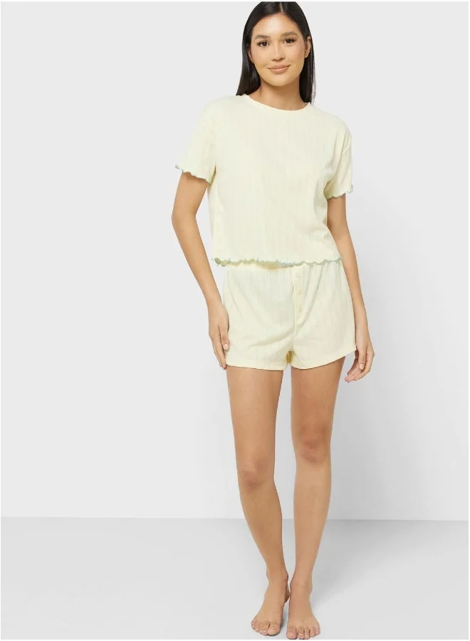 Isla & Evie High Waist Pyjama Shorts
