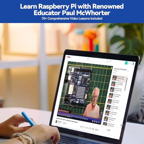 SunFounder Da Vinci Starter Kit for Raspberry Pi 5 4B 3B B+ 400, Zero 2 W, Python C Java Scratch Node.js, Online Tutorials & Video Courses for Beginners & Experts (Raspberry PI NOT Included) - Image 2