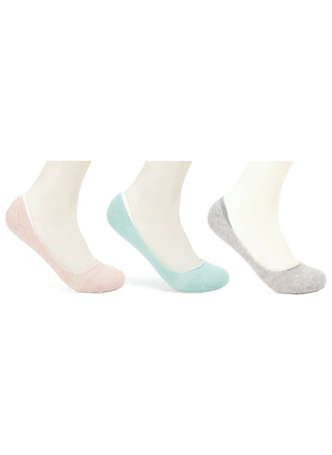 Clue Colored Invisible Socks - 3 Pairs 
