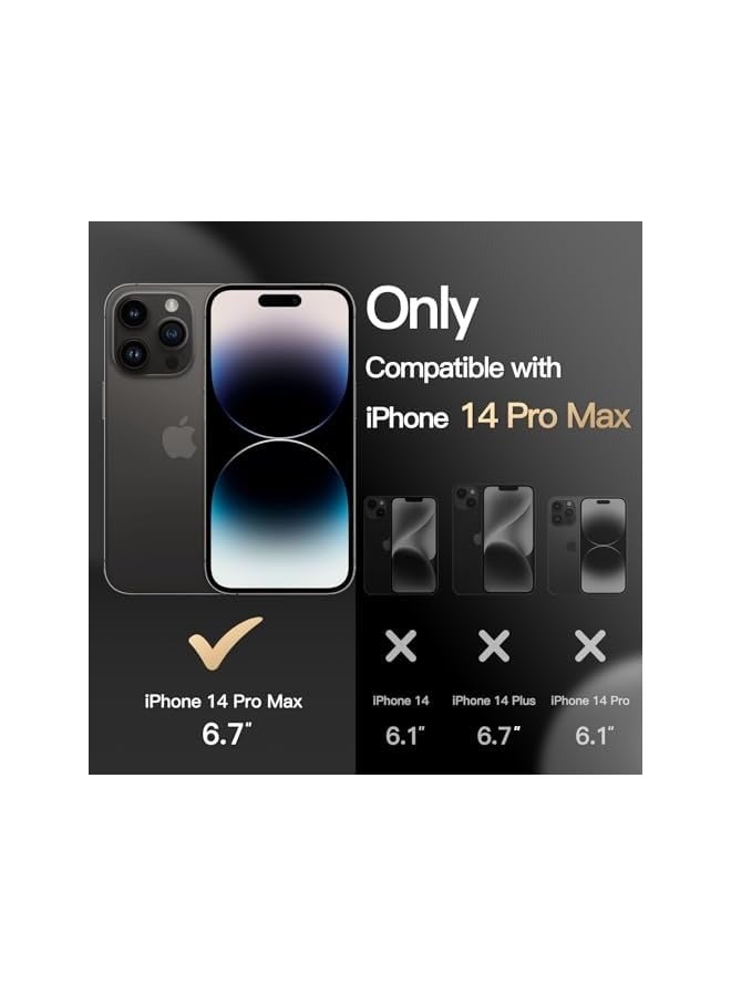 Jetech Case for iPhone 14 Pro Max 6.7-Inch, Heavy Duty Dual-Layer Rugged Protection, Shockproof Protective Tough Phone Cover with Matte Back (Black) - Image 2