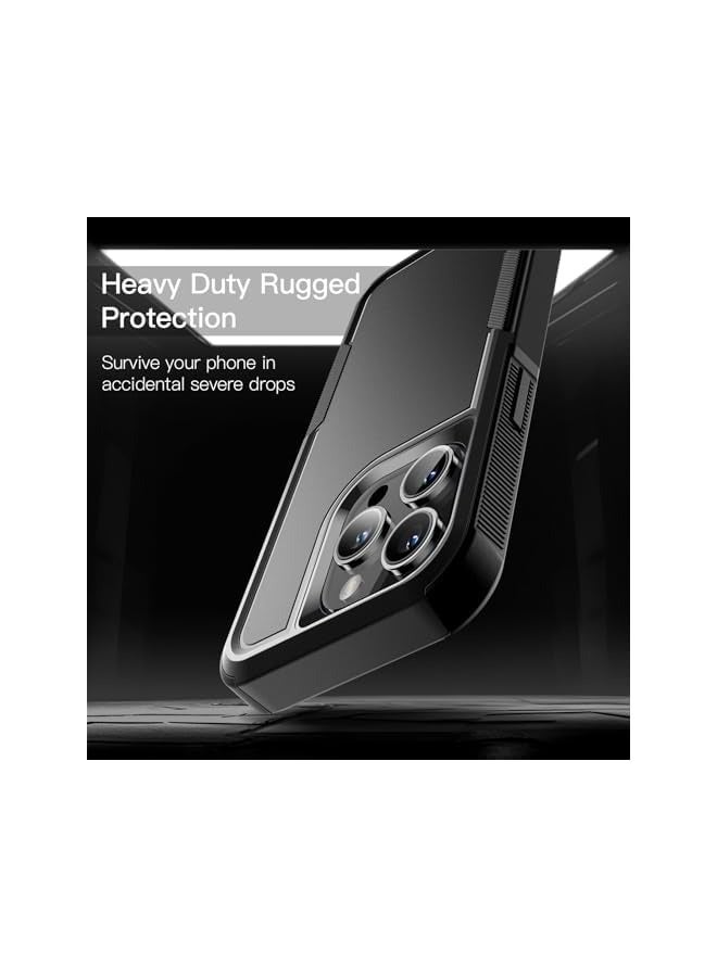 Jetech Case for iPhone 14 Pro Max 6.7-Inch, Heavy Duty Dual-Layer Rugged Protection, Shockproof Protective Tough Phone Cover with Matte Back (Black) - Image 4