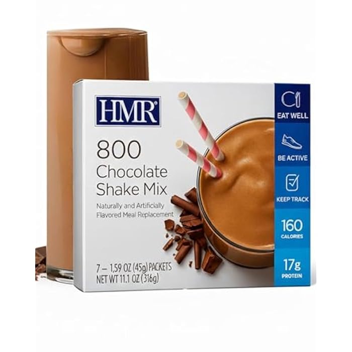 HMR 800 Shake Meal Replacement Mix | Chocolate Shake Powder to Support Healthy Weight Loss | 17g of Protein | Easy to Make | Low Calorie Food | 7 Servings - Image 1