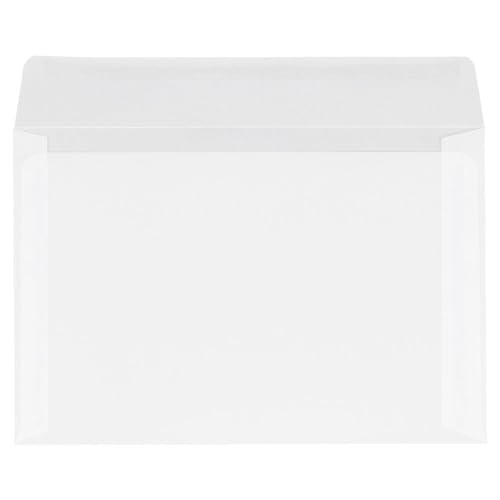 LUXPaper 6 x 9 Booklet Envelopes | Clear Translucent | 30lb. Text | 50 Qty - Image 2