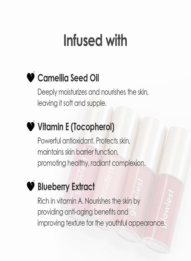 glowiest Dream Glow Tinted Lip Oil ; 3-in-1 Formula: Lip Gloss with a high shine finish, Non-sticky Long Lasting | Korean Plumped Tinted Lip Oil - 0.19 fl. oz. 5.7 ml (001 MUTED BERRY, Original) - Image 2