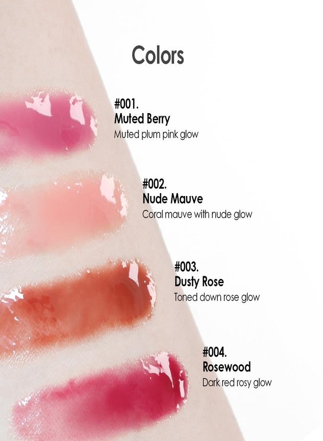 glowiest Dream Glow Tinted Lip Oil ; 3-in-1 Formula: Lip Gloss with a high shine finish, Non-sticky Long Lasting | Korean Plumped Tinted Lip Oil - 0.19 fl. oz. 5.7 ml (001 MUTED BERRY, Original) - Image 5
