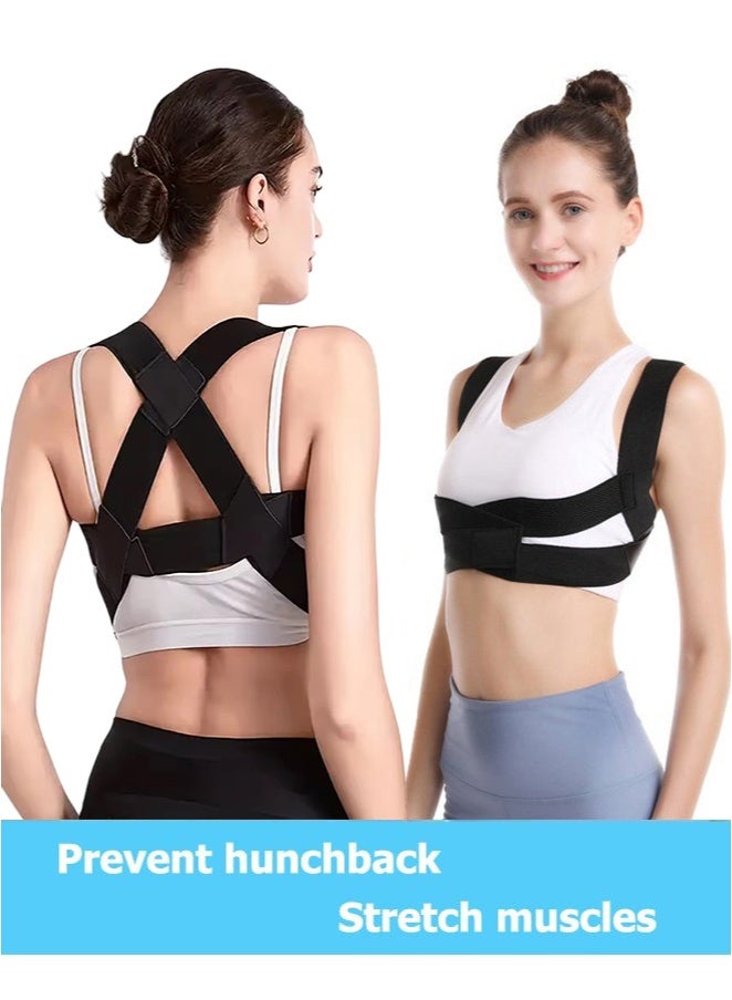 ZAFRA Posture Corrector For Men And Women, Upper Back Brace For Clavicle Support, Adjustable Back Straightener And Providing Pain Relief From Neck, Back & Shoulder - Image 2