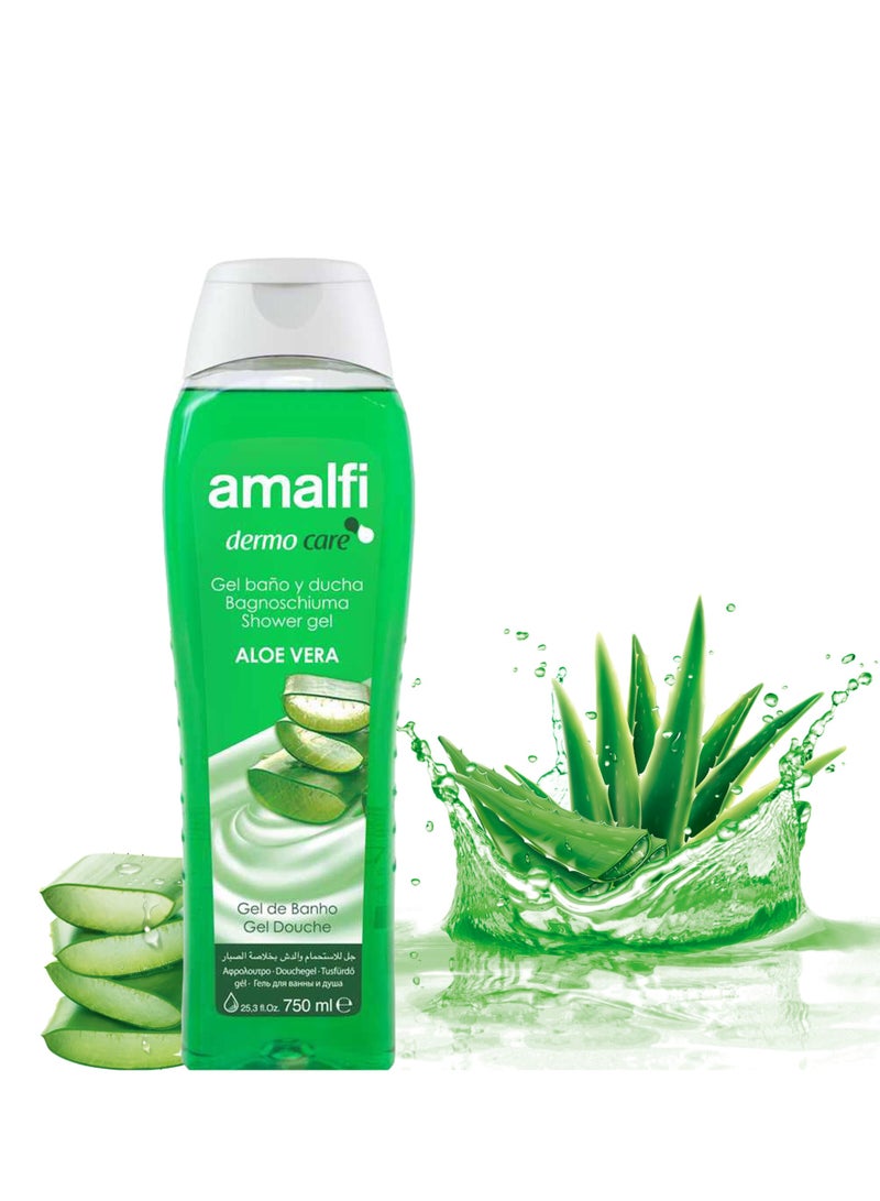 AMALFI Dermo Care Bath Gel Care Aloe Vera 750 ML - Image 2