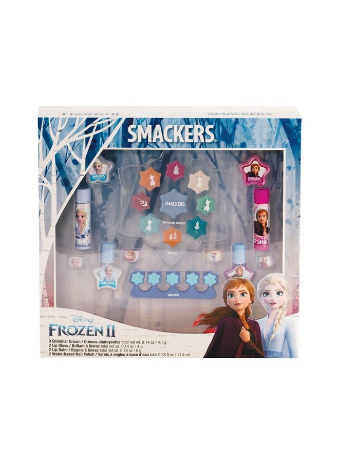 Lip Smacker Disney Frozen Ii Color Makeup Set For Girls Shimmer Cream Lip Gloss Lip Balm Nail Polish  - Image 2