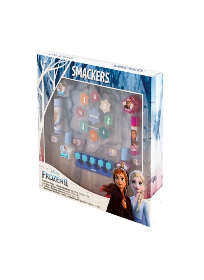 Lip Smacker Disney Frozen Ii Color Makeup Set For Girls Shimmer Cream Lip Gloss Lip Balm Nail Polish  - Image 4
