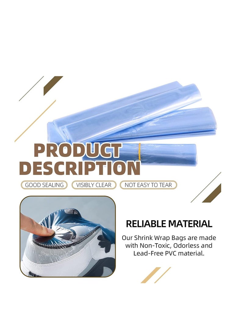 Generic Shrink Wrap Bags, PVC Clear Heat Sealer Bags, Seal Wrapping Supplies, Waterproof Odorless and Transparent, for Shoes Storage, Gifts, Remote Control, Books, DIY Crafts Packaging, 50pcs (35 * 55cm)  - Image 3