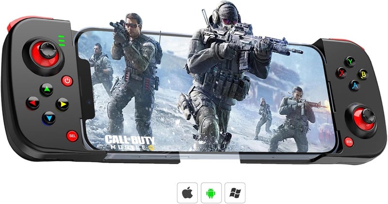 Megadream Mobile Game Controller Gamepad for iPhone iOS Android PC: Works with iPhone 16/15/14/13/12/11, iPad, Samsung Galaxy, TCL, Tablet, Call of Duty, Diablo Immortal - Directly Play (Black) - Image 1