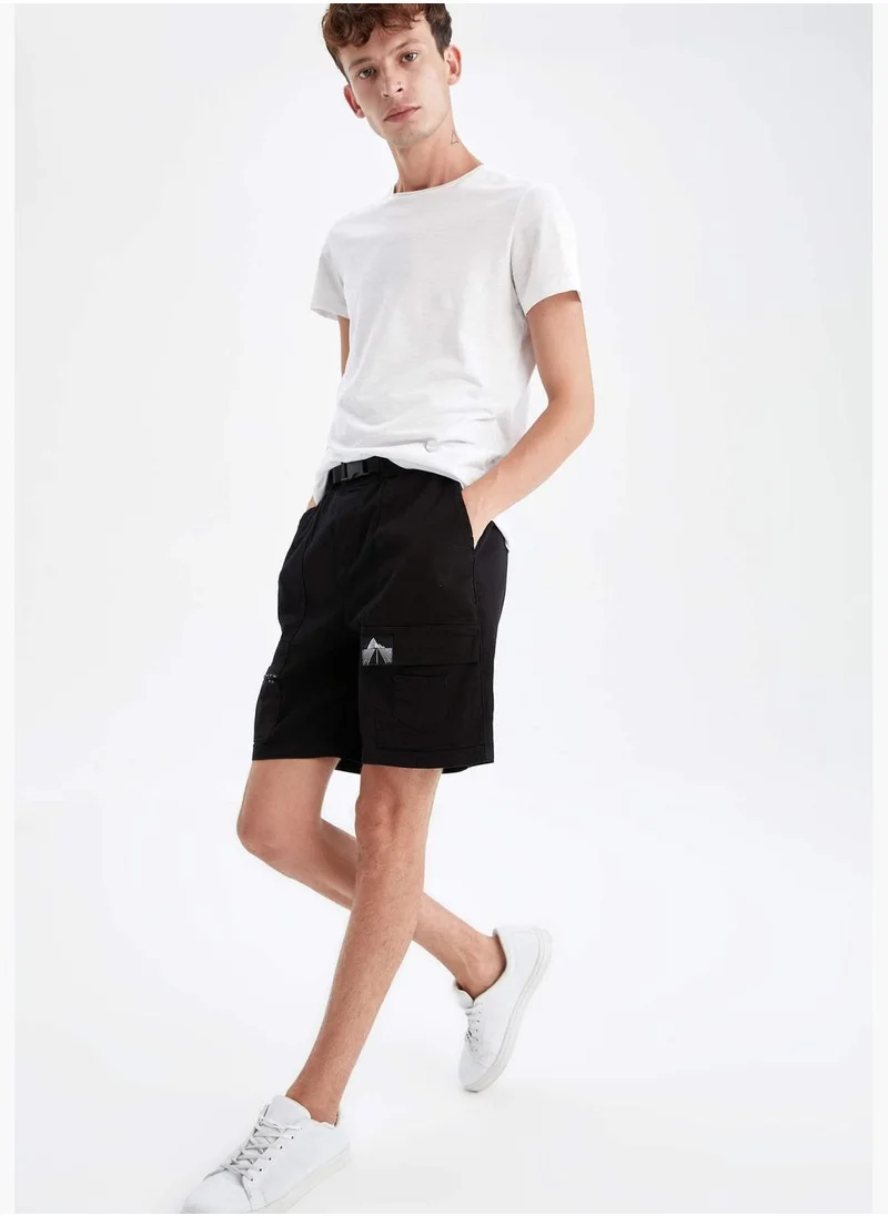 ديفاكتو Regular Fit Midi BermudA Short