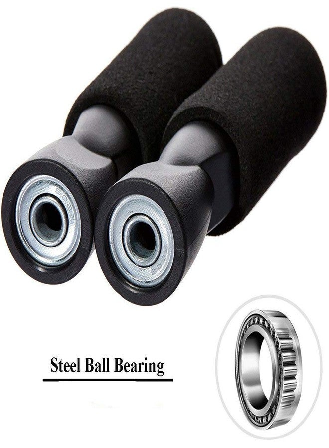 غريفين حبل قفز من مادة PVC سوداء بمقبض إسفنجي ومزود بمحمل كروي من شركة جريفين - Image 3