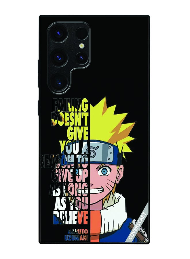 COVERSCART Protective Case Cover For Samsung Galaxy S22 Ultra 5G Naruto Design Black