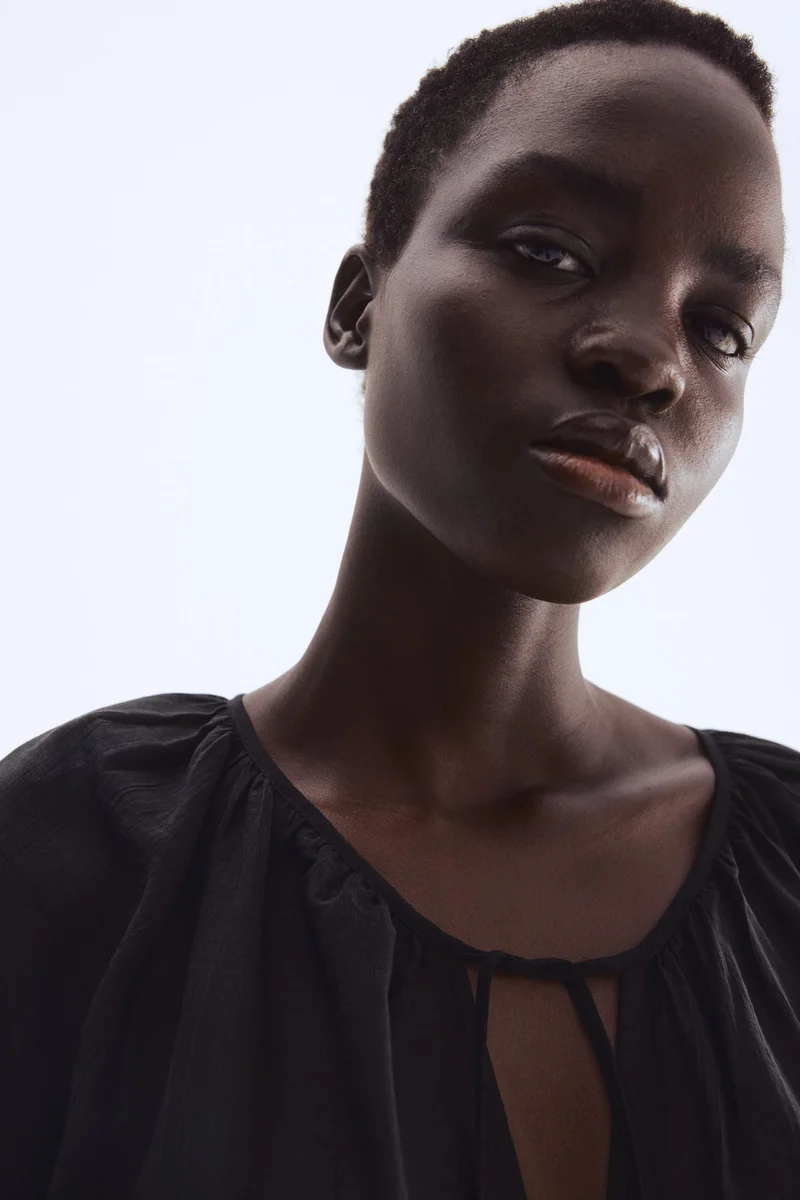 H&M Tie-detail tunic dress